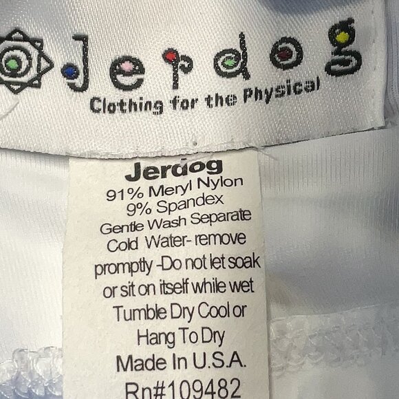 Jerdog Women's Black White Active Polka Dot Nylon Spandex Swim Tennis Skort - Picture 3 of 3